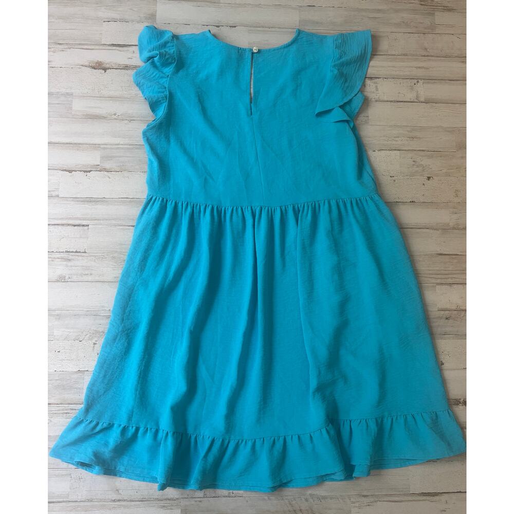 Ivy Jane Turquoise Flutter And Flounce Dress Sz S… - image 4